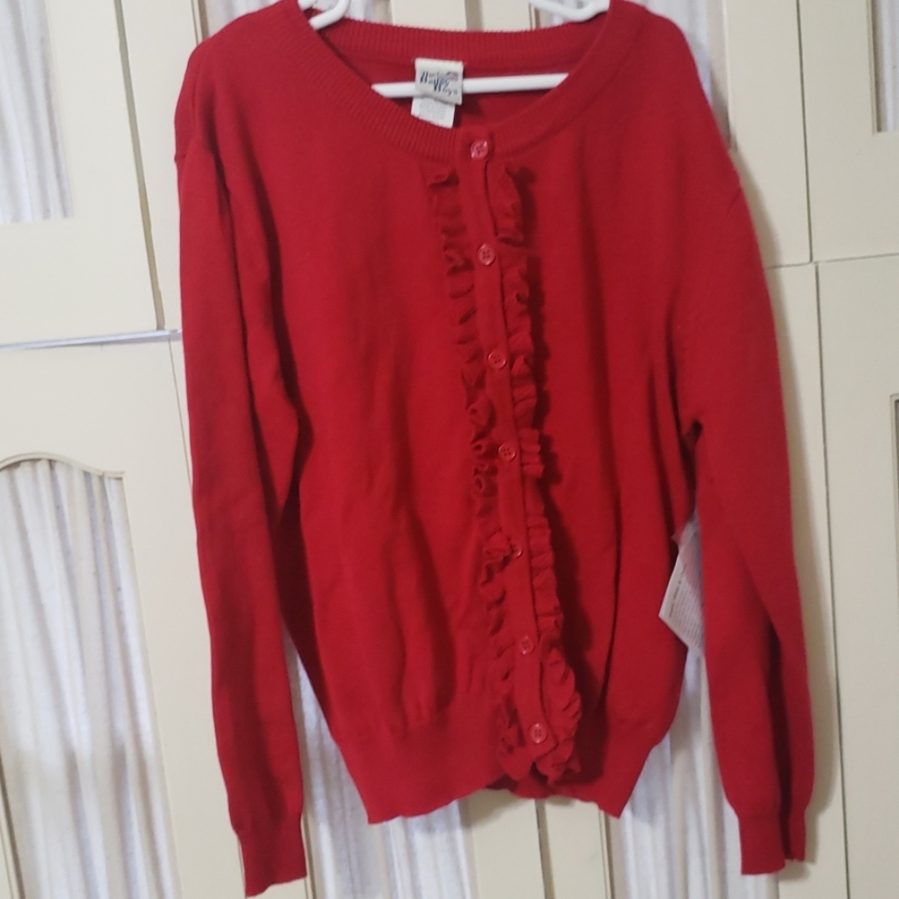 Red cardigan new with tag the bailey boys size 8